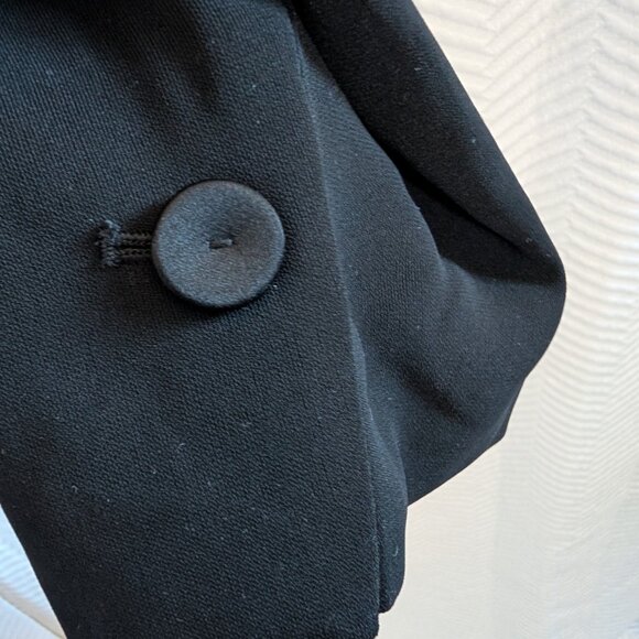 Olsen Europe Tuxedo Blazer Satin Lapel & Buttons Size 8 Tailored Classic - Picture 8 of 11